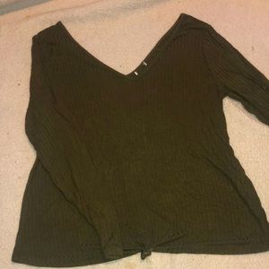 Long sleeve/ v-neck/ size :L